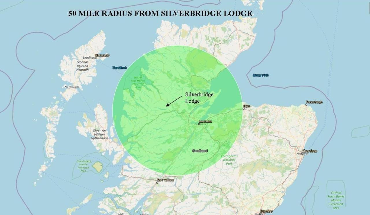Silverbridge Lodge Garve Bagian luar foto